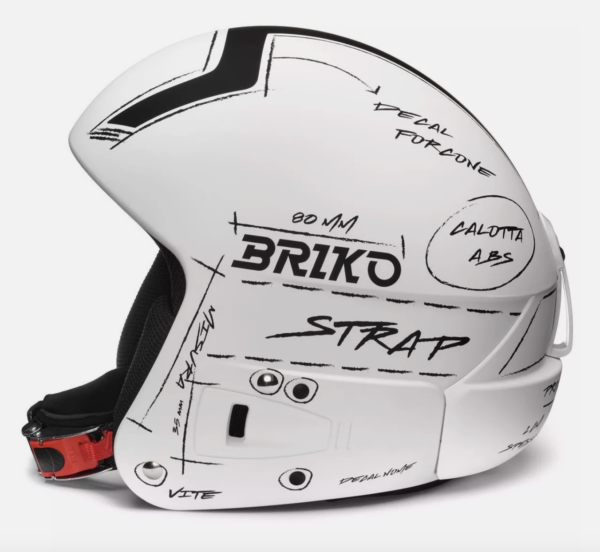 Briko FIS 6.8 Graphik Shiny Black Wht Red (Copy) on World Cup Ski Shop